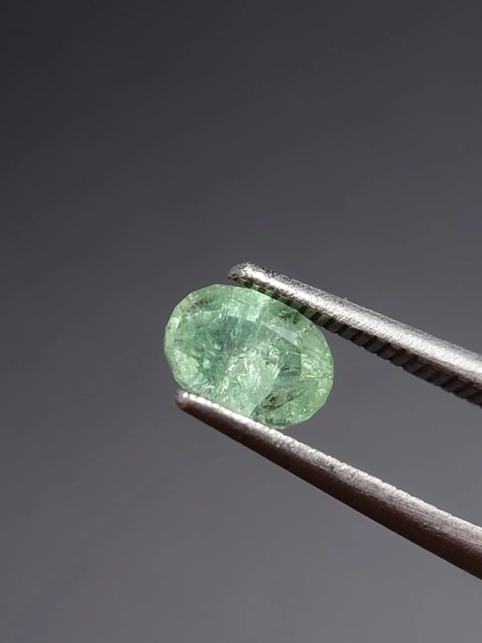 0.84ct Natural Panjsher Emerald Cushion Faceted from Afghanistan — view 3